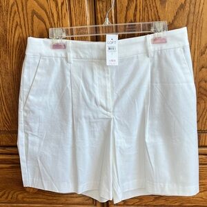 LOFT Women's Crisp White Bermudas